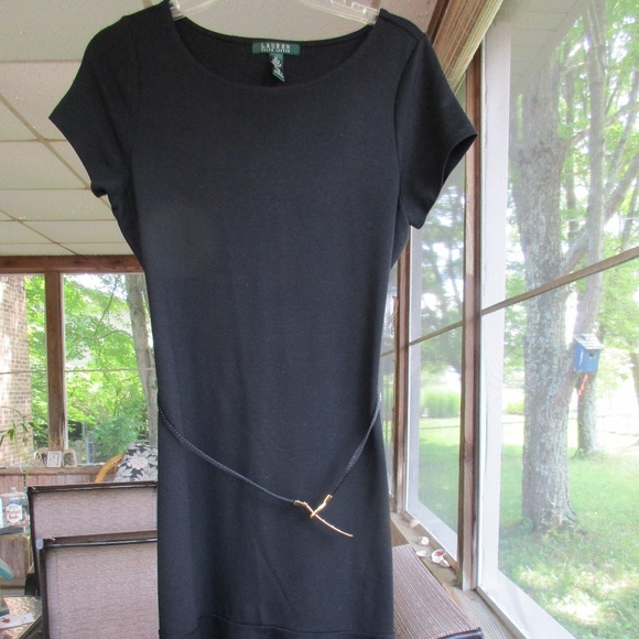 Lauren Ralph Lauren Dresses & Skirts - Ladies LAUREN Black Dress SS M Flare Bottom